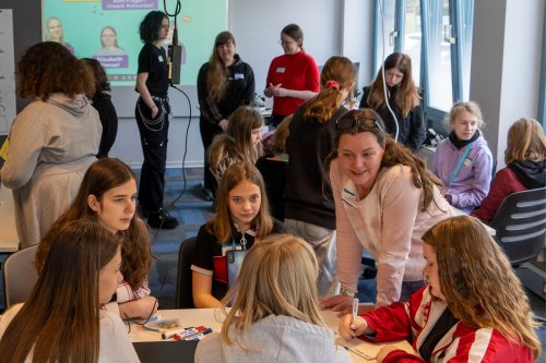 Foto von Teilnehmerinnen des DVZ Girls' Day