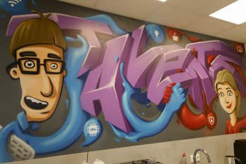 Foto eines Graffitis